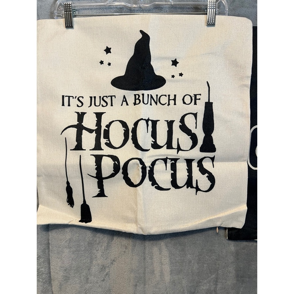 Hocus Pocus Sanderson Sisters Halloween Pillow Cover Set of 4 Decorative‎
